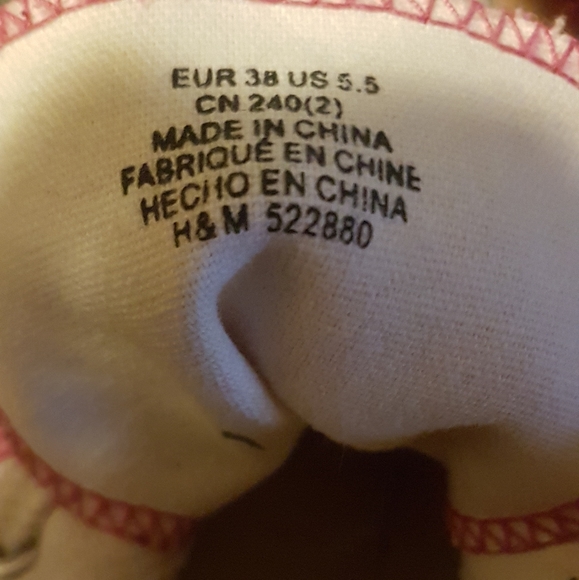 H&M Pink High Top Sneakers - Picture 7 of 8